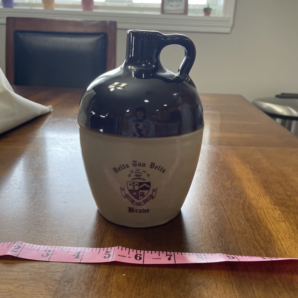 Delta Tau Delta Brabe VTG Whiskey Jug Finger Loop Handle‎